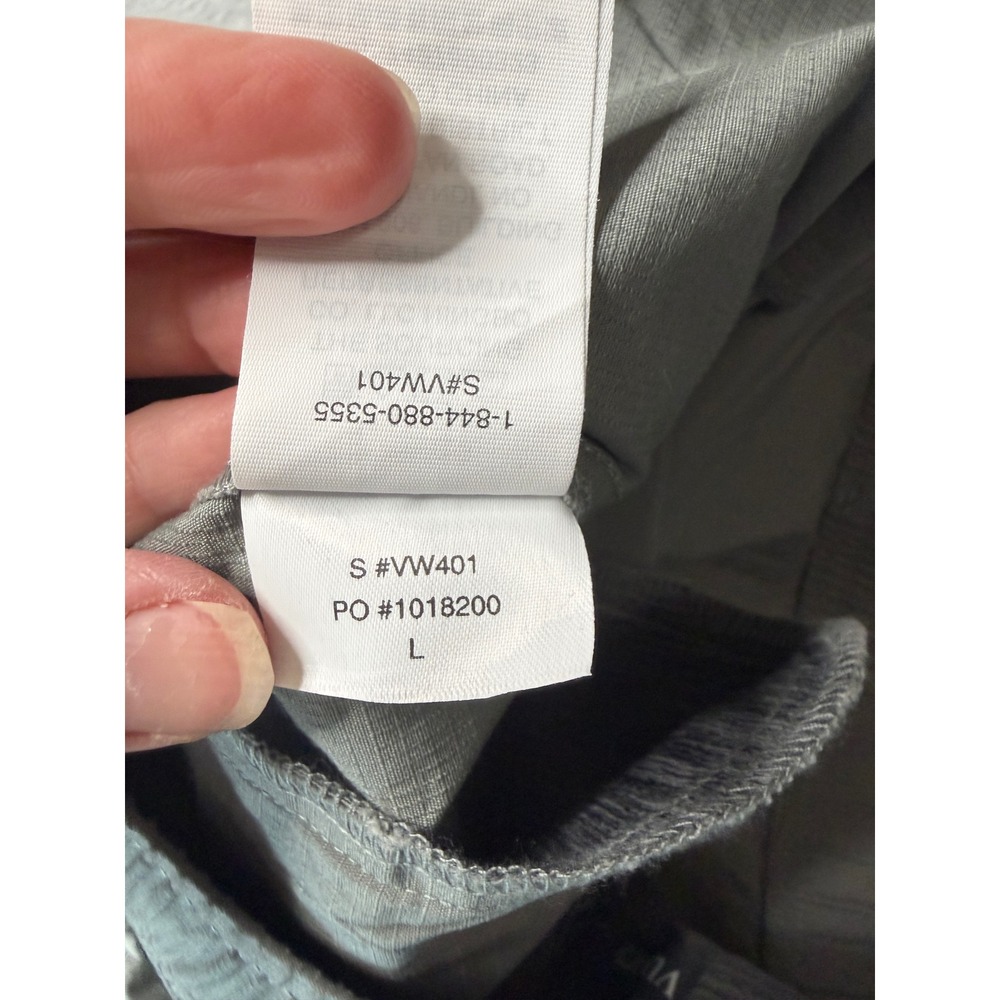 Vuori Ripstop Pant Women Large Sage Green Stretch Cotton Jogger VW401 - Picture 8 of 9